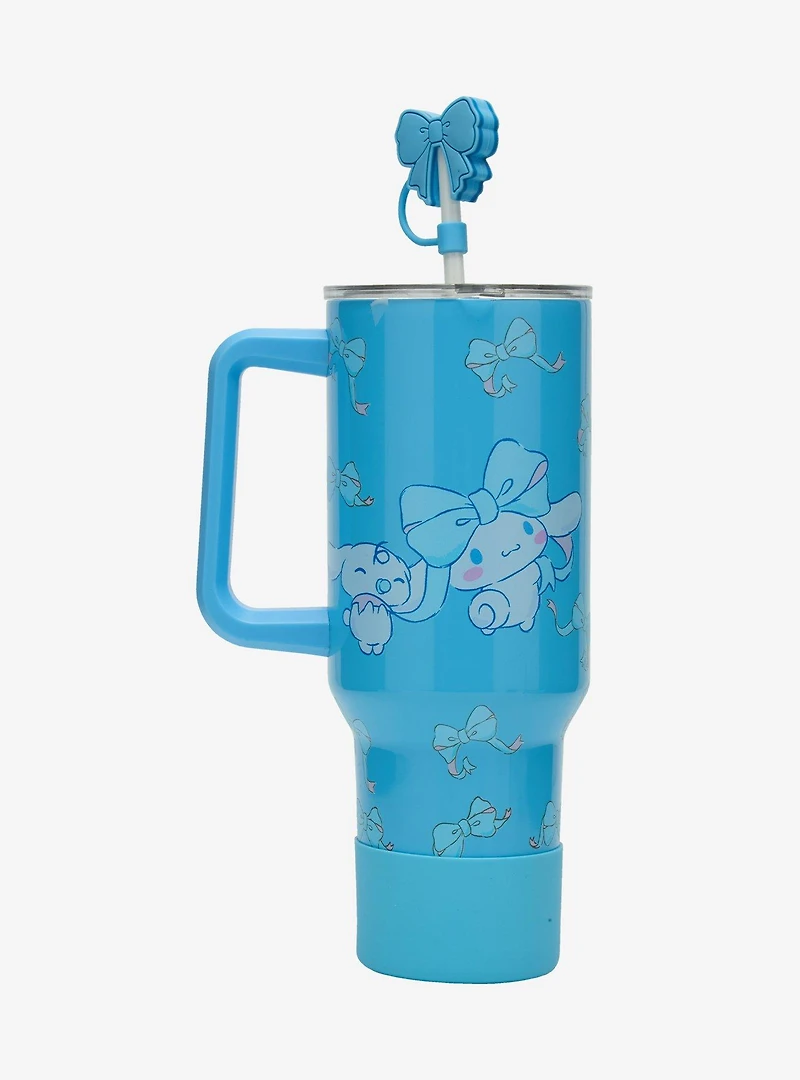 Sanrio Cinnamoroll Bow Charm Straw Tumbler With Handle — BoxLunch Exclusive