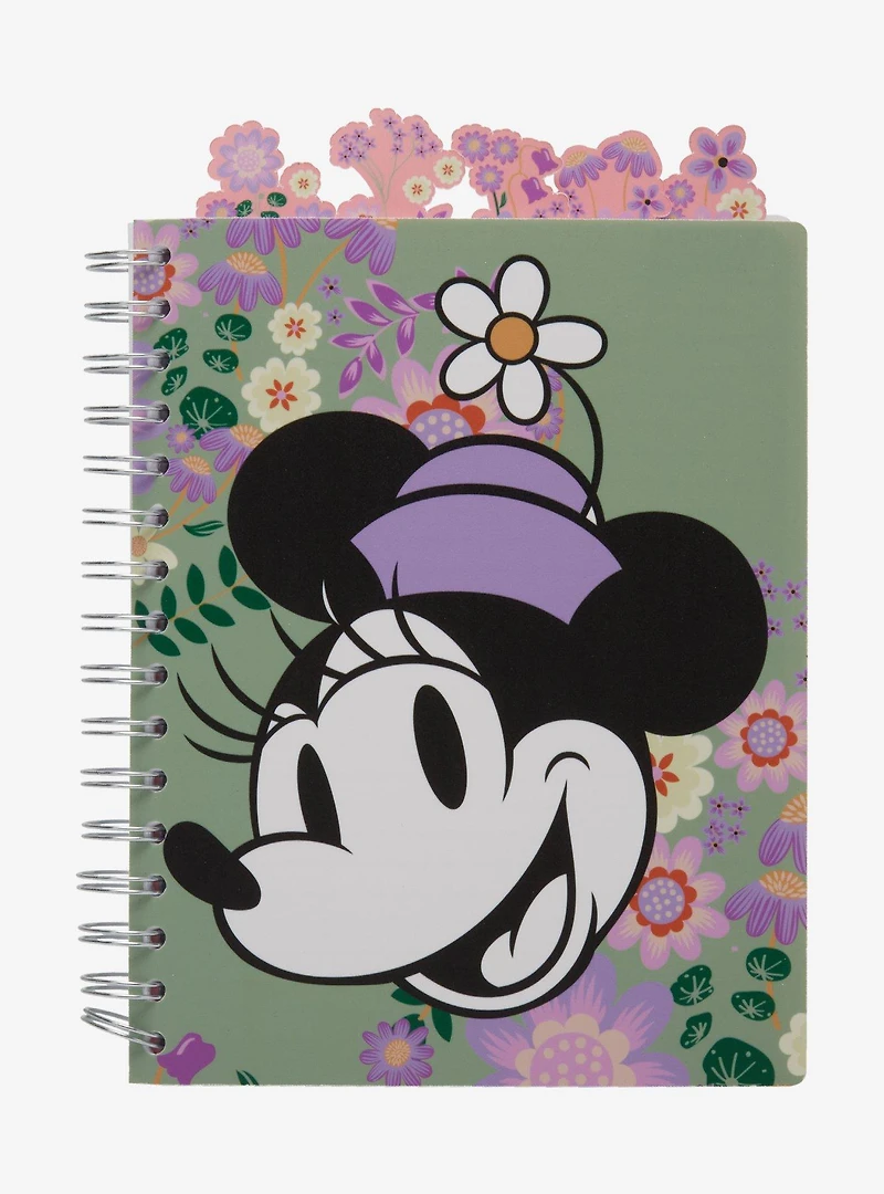 Disney Minnie Mouse Floral Figural Tab Journal - BoxLunch Exclusive