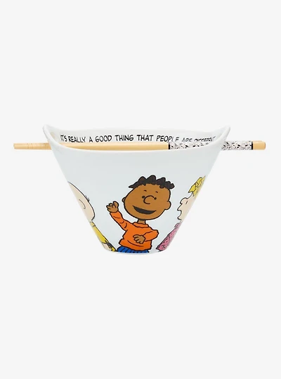 Peanuts Gang Ramen Bowl with Chopsticks