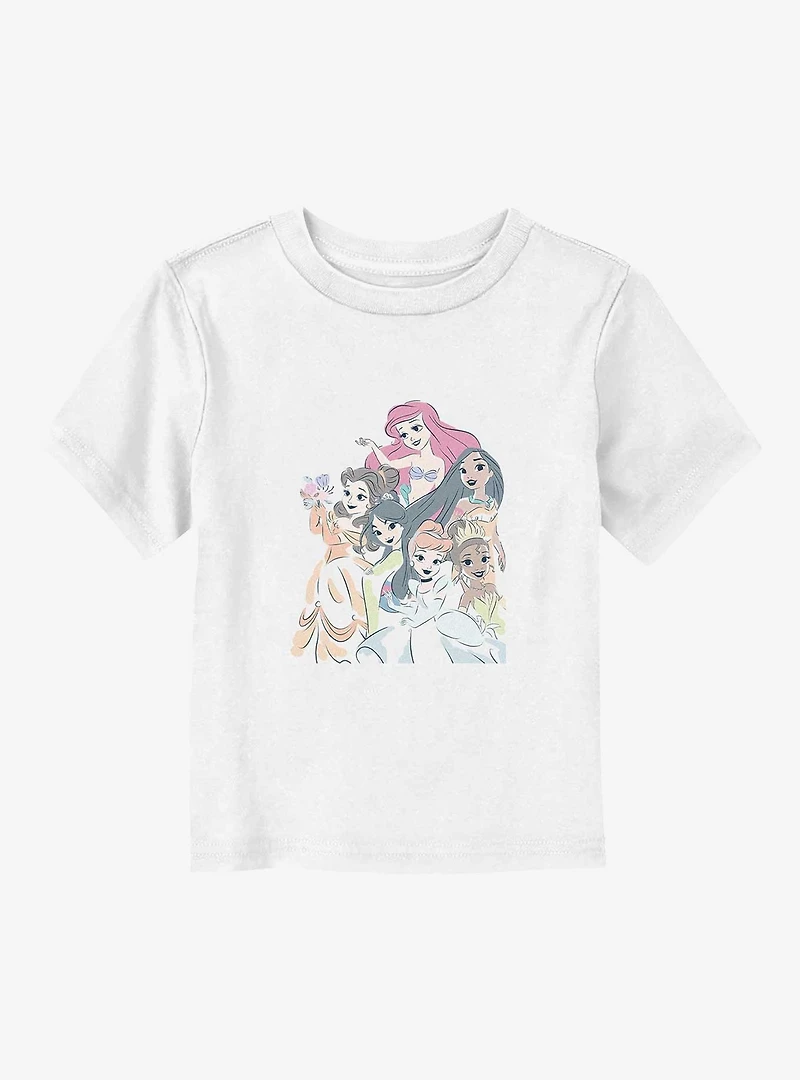 Disney Princesses Oversized Princess Group Toddler T-Shirt
