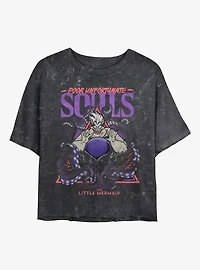 Disney The Little Mermaid Ursula Poor Unfortunate Souls Mineral Wash Womens Crop T-Shirt