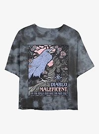 Disney Villains Too Much Evil Tie-Dye Womens Crop T-Shirt