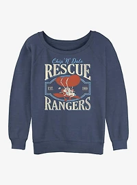 Disney Chip 'n' Dale Rescue Rangers Vintage Womens Slouchy Sweatshirt