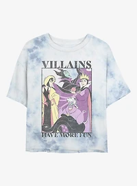 Disney Villains Have More Fun Tie-Dye Womens Crop T-Shirt