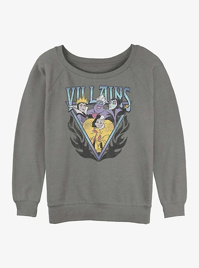 Disney Villains Trio Womens Slouchy Sweatshirt