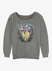 Disney Villains Trio Womens Slouchy Sweatshirt