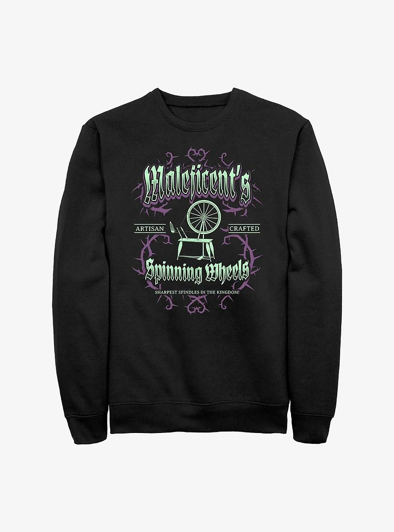 Disney Villains Maleficent Spinning Wheels Poster Sweatshirt