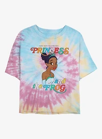Disney The Princess And Frog Tie-Dye Womens Crop T-Shirt