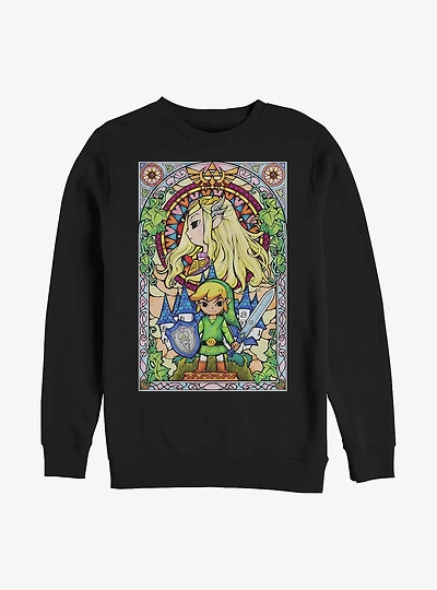 The Legend Of Zelda Regal Stained Glass Sweatshirt