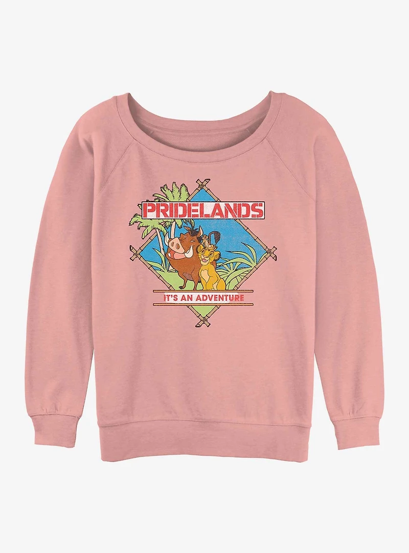Disney The Lion King Pridelands Womens Slouchy Sweatshirt