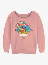 Disney The Lion King Pridelands Womens Slouchy Sweatshirt