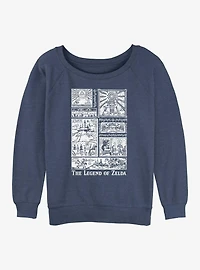 The Legend Of Zelda Told Womens Slouchy Sweatshirt