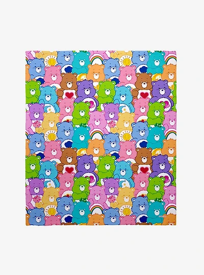 Care Bears All Over Throw Blanket