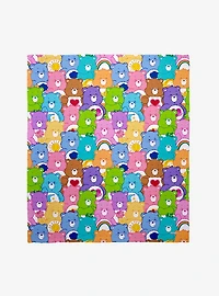 Care Bears All Over Throw Blanket