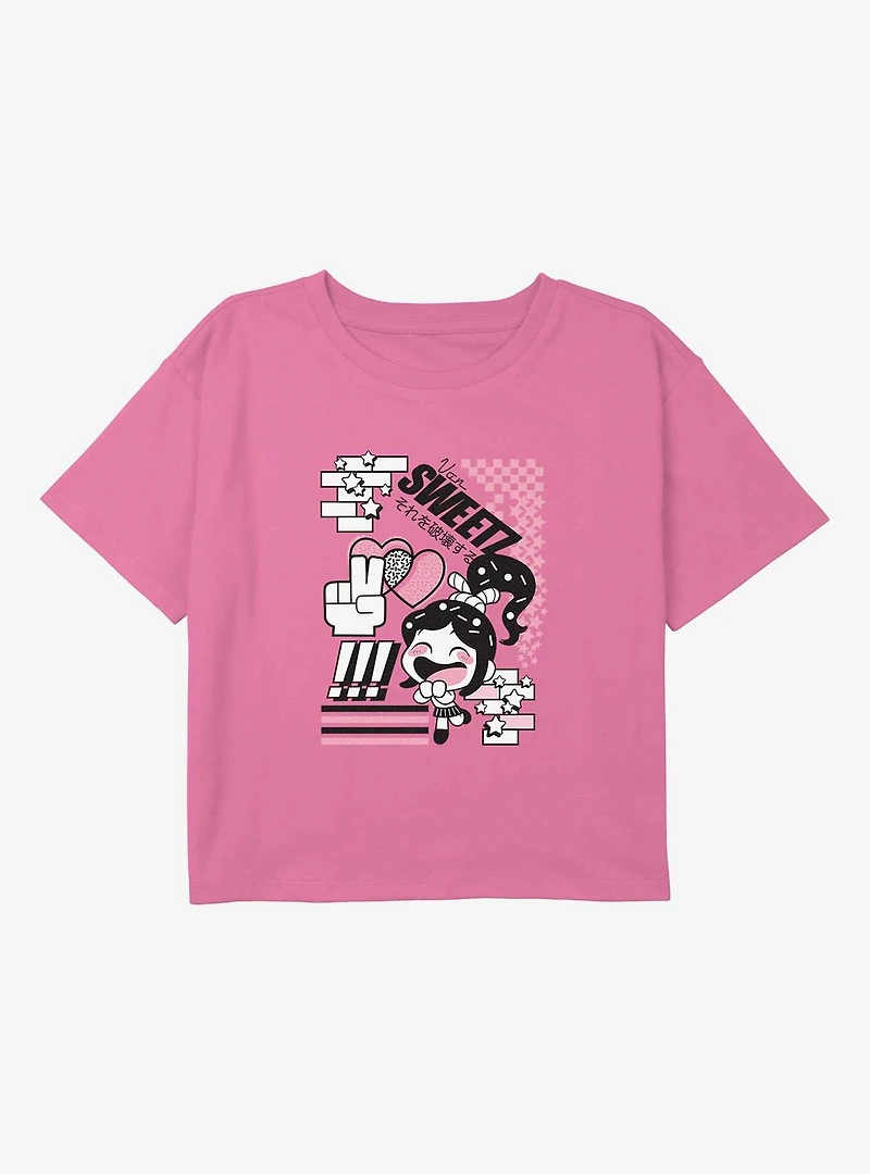 Disney Wreck It Ralph Vanellope Blocks Youth Girls Boxy T-Shirt