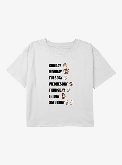 Disney Wreck It Ralph Weekly Vibes Youth Girls Boxy T-Shirt