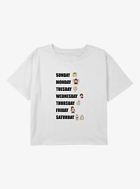 Disney Wreck It Ralph Weekly Vibes Youth Girls Boxy T-Shirt