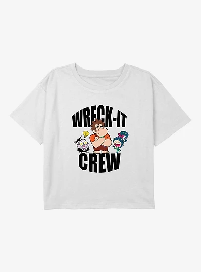 Disney Wreck It Ralph Wreck-It Crew Youth Girls Boxy T-Shirt