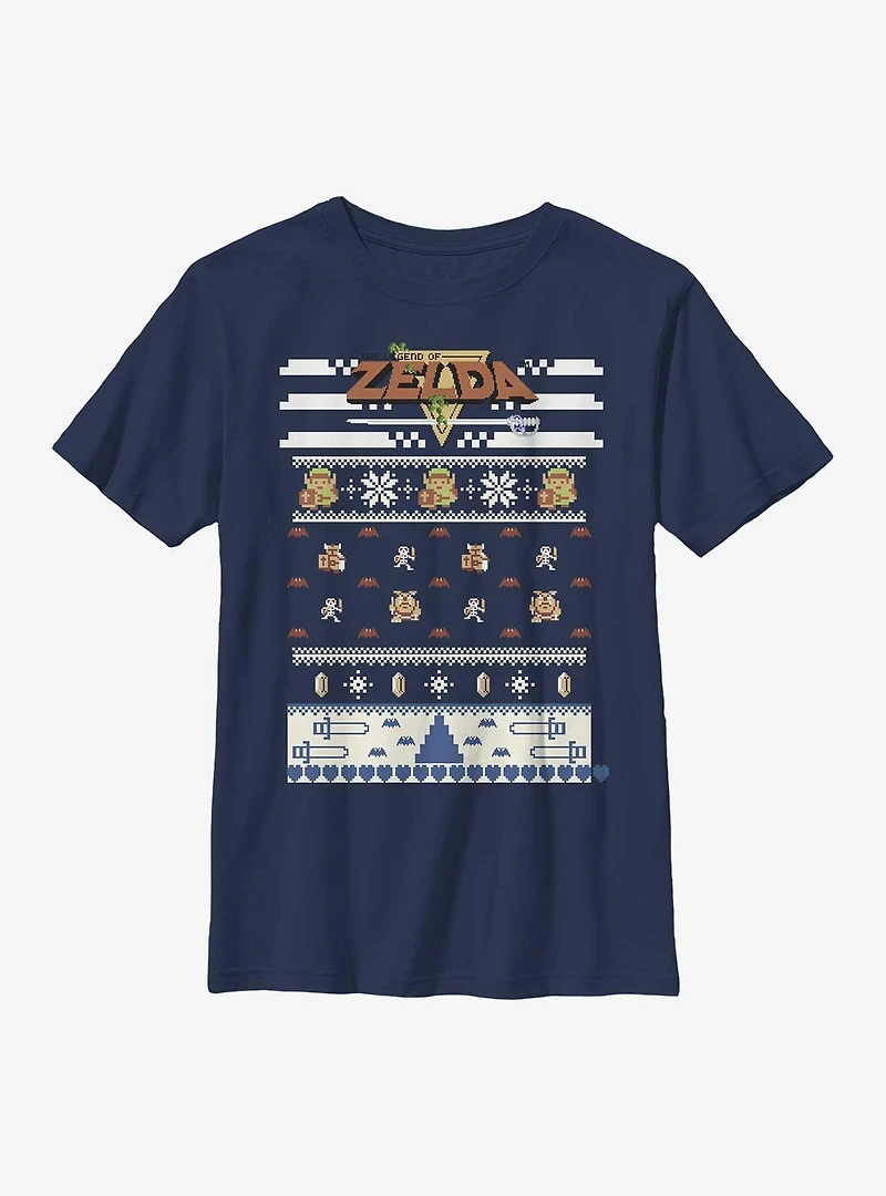 The Legend Of Zelda Uiglyb Christmas Sweater Pattern Youth T-Shirt