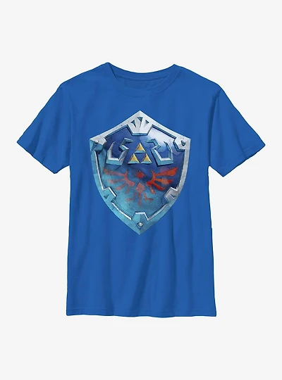 The Legend Of Zelda Skyward Shield Youth T-Shirt