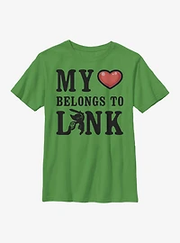 The Legend Of Zelda My Heart Belongs To Link Youth T-Shirt