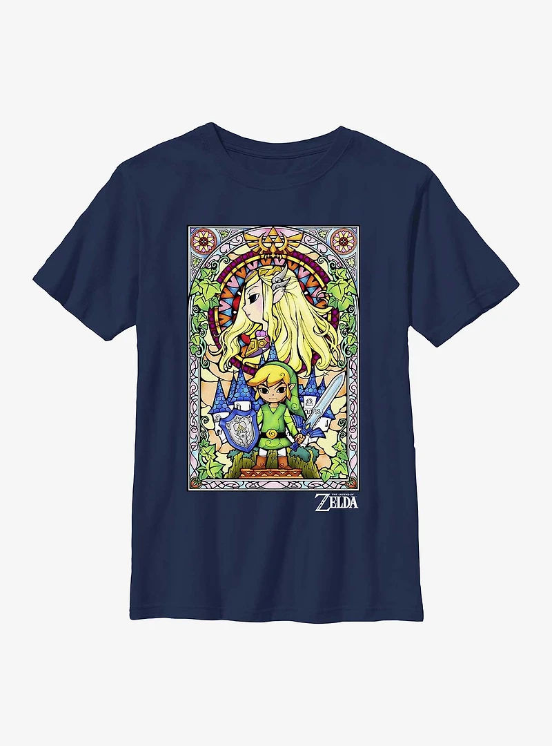 The Legend Of Zelda Regal Stained Glass Youth T-Shirt