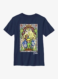 The Legend Of Zelda Regal Stained Glass Youth T-Shirt