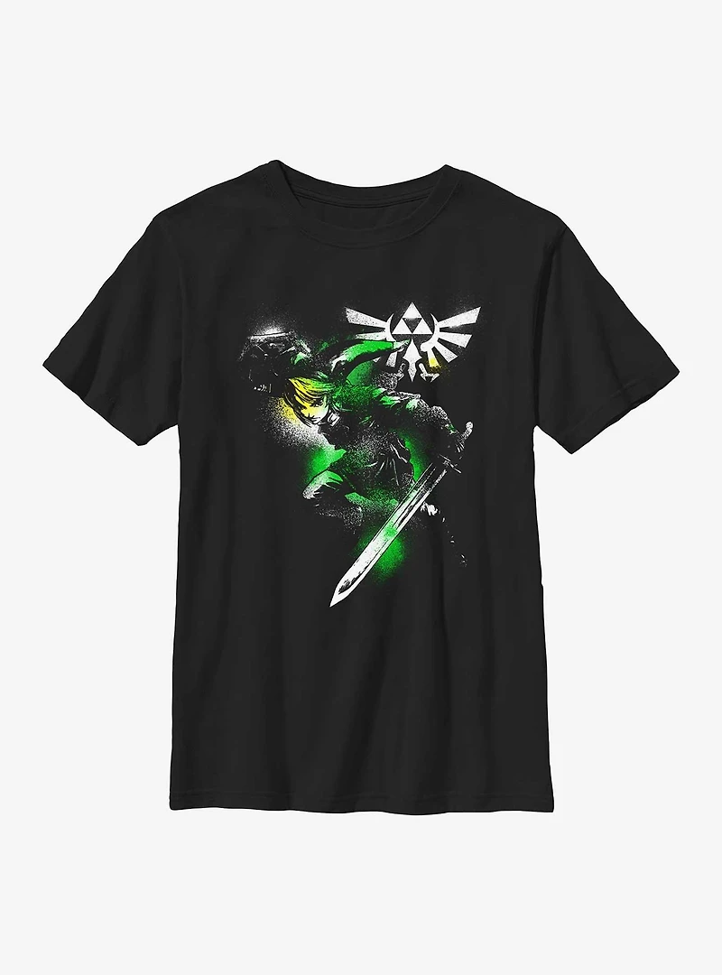 The Legend Of Zelda Spraypainted Link Youth T-Shirt