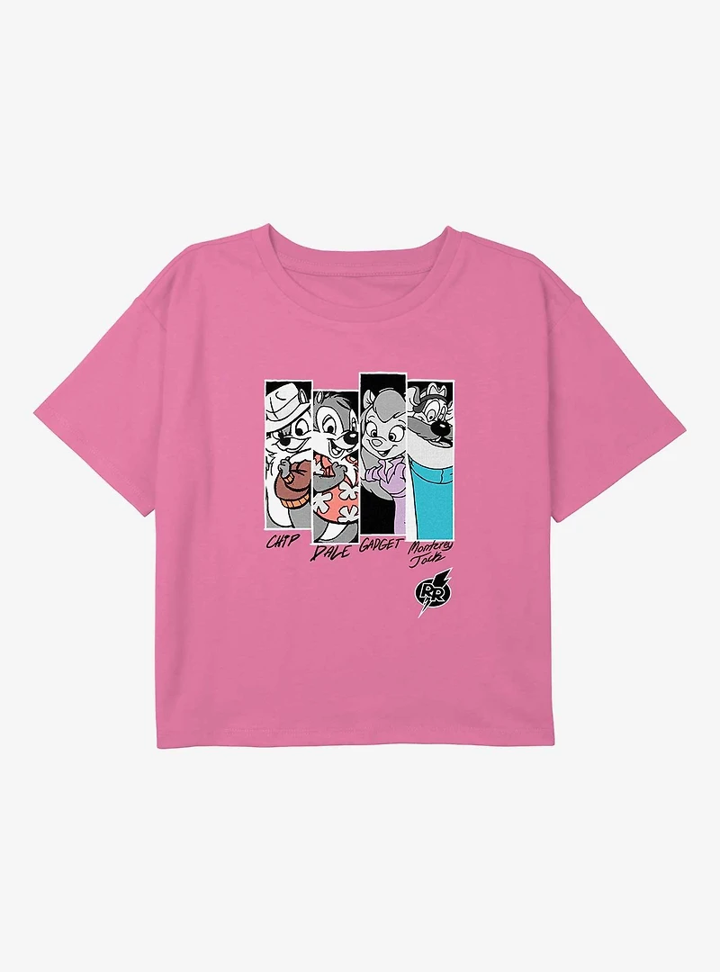 Disney Chip 'n' Dale Rescue Them Youth Girls Boxy T-Shirt