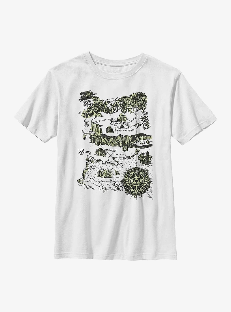 The Legend Of Zelda Map Hyrule Youth T-Shirt