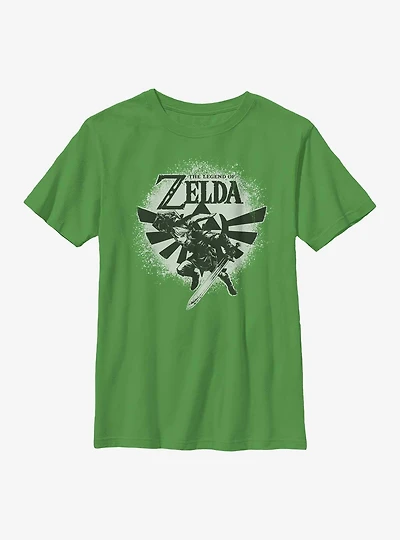 The Legend Of Zelda Spray Paint Youth T-Shirt