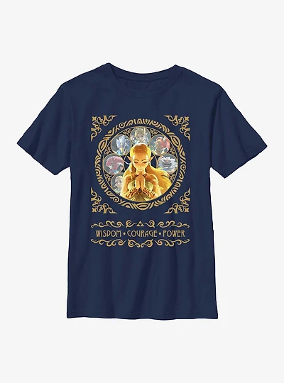 The Legend Of Zelda Wisdom Courage Power T-Shirt