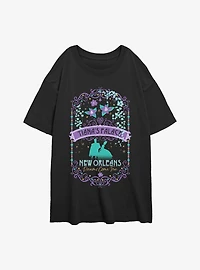 Disney The Princess And Frog Mardi Gras Dreams Womens Oversized T-Shirt
