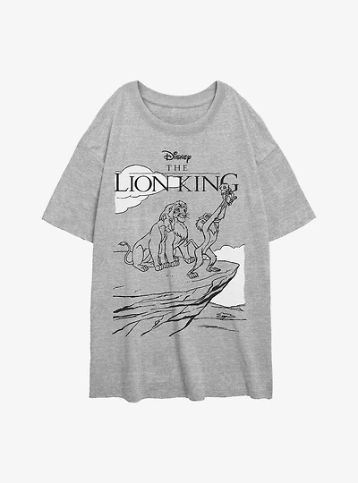 Disney The Lion King Pride Raise Womens Oversized T-Shirt