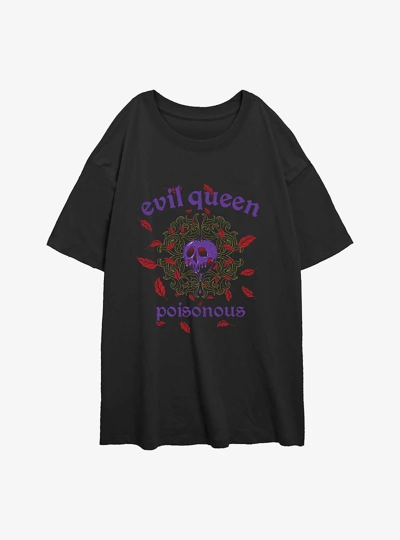 Disney Snow White And The Seven Dwarfs Poisonous Queen Womens Oversized T-Shirt