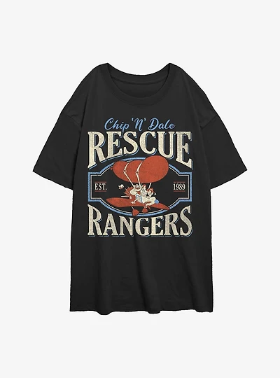 Disney Chip 'n' Dale Rescue Rangers Vintage Womens Oversized T-Shirt