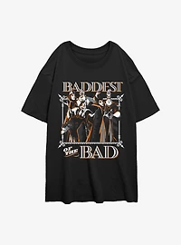 Disney Villains Baddest Of The Bad Womens Oversized T-Shirt