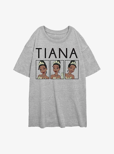 Disney The Princess And Frog Tiana Mood Boxes Womens Oversized T-Shirt