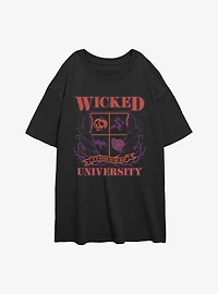 Disney Villains Wicked University Womens Oversized T-Shirt