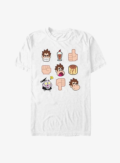 Disney Wreck It Ralph Emoticon Grid T-Shirt