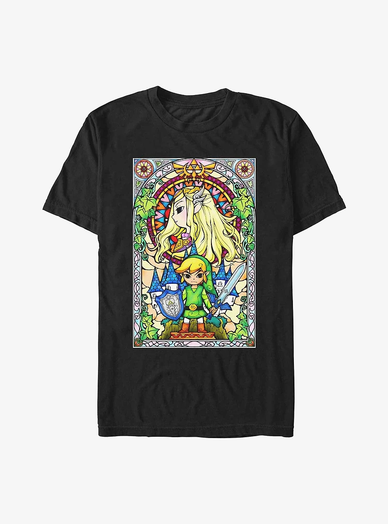 The Legend Of Zelda Stained Glass Force T-Shirt