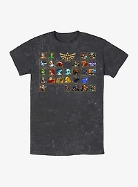 The Legend Of Zelda Ocarina Periodic Table Mineral Wash T-Shirt