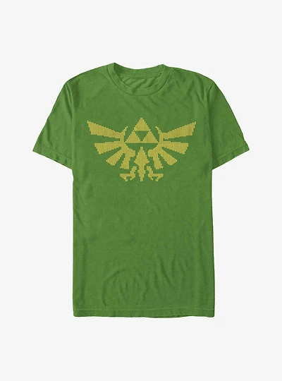 The Legend Of Zelda Ugly Sweater Pattern Stitch Triforce T-Shirt