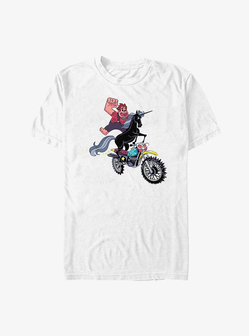Disney Wreck It Ralph Unicorn Motorcycle T-Shirt