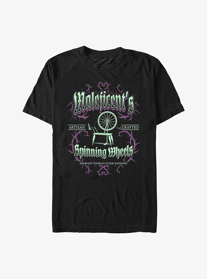 Disney Villains Maleficent Spinning Wheels Poster T-Shirt