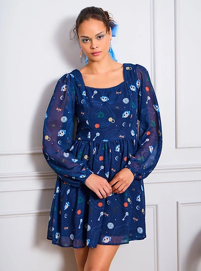 Coraline Icons Chiffon Dress — BoxLunch Exclusive