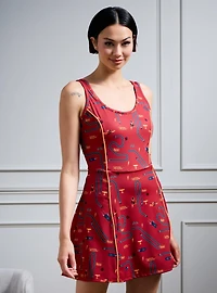Disney Pixar Cars Lightning McQueen Icons Allover Print Active Dress - BoxLunch Exclusive