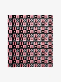 Holly Hobbie Hearts And Flowers Throw Blanket
