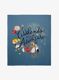 Holly Hobbie Weekends Are For Adventure Throw Blanket