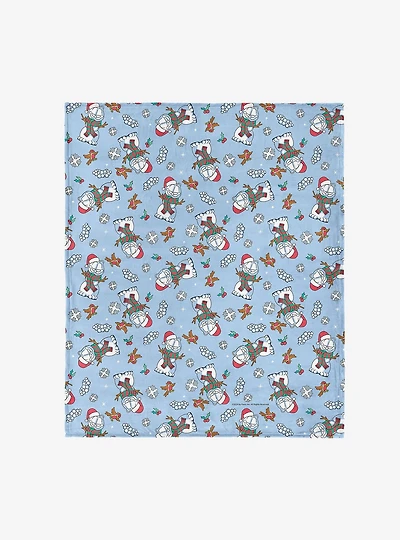 Garfield Snowman Garf 50x60" Silk Touch Throw Blanket
